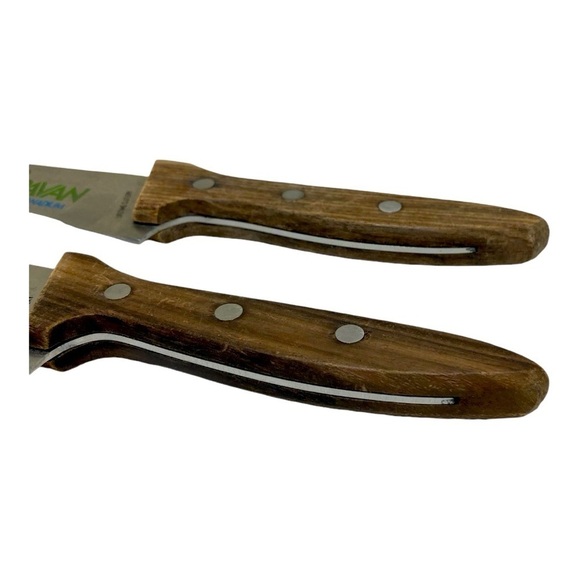 Vintage MCM Moravan Molybdenum Vanadium Chef Knife Set - Picture 5 of 6